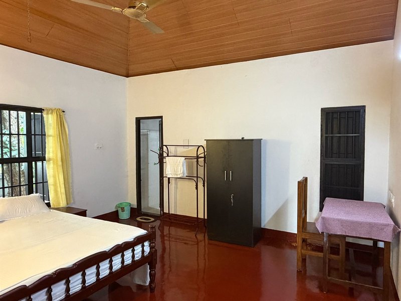 Guest room interior with seating at Gowrisankara retreat